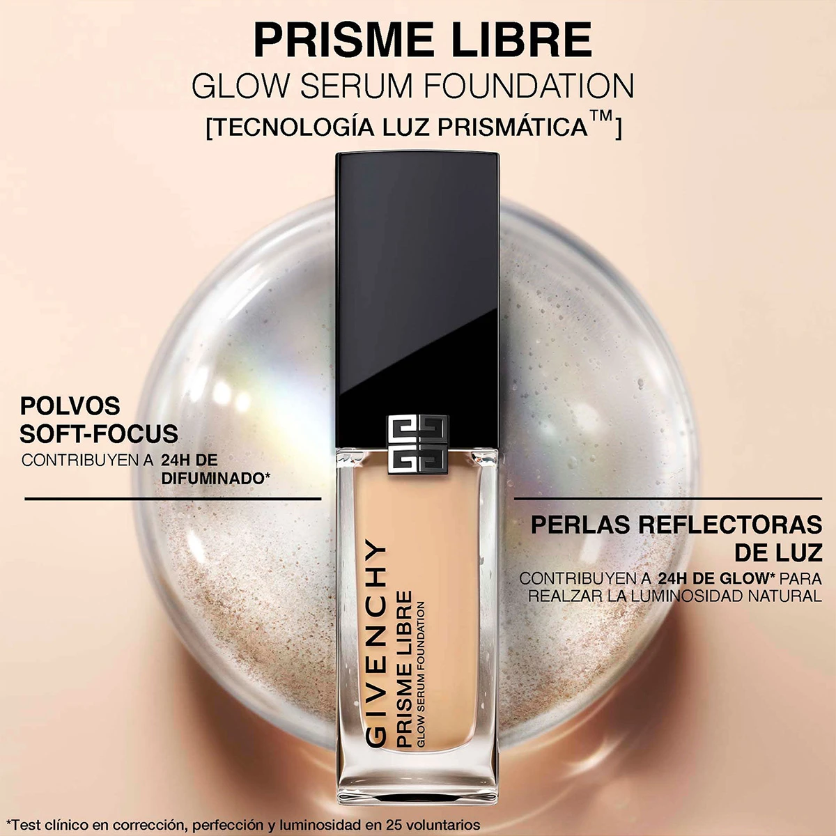 BASE GIVENCHY PRISME LIBRE GLOW SERUM FDT 3N - 11