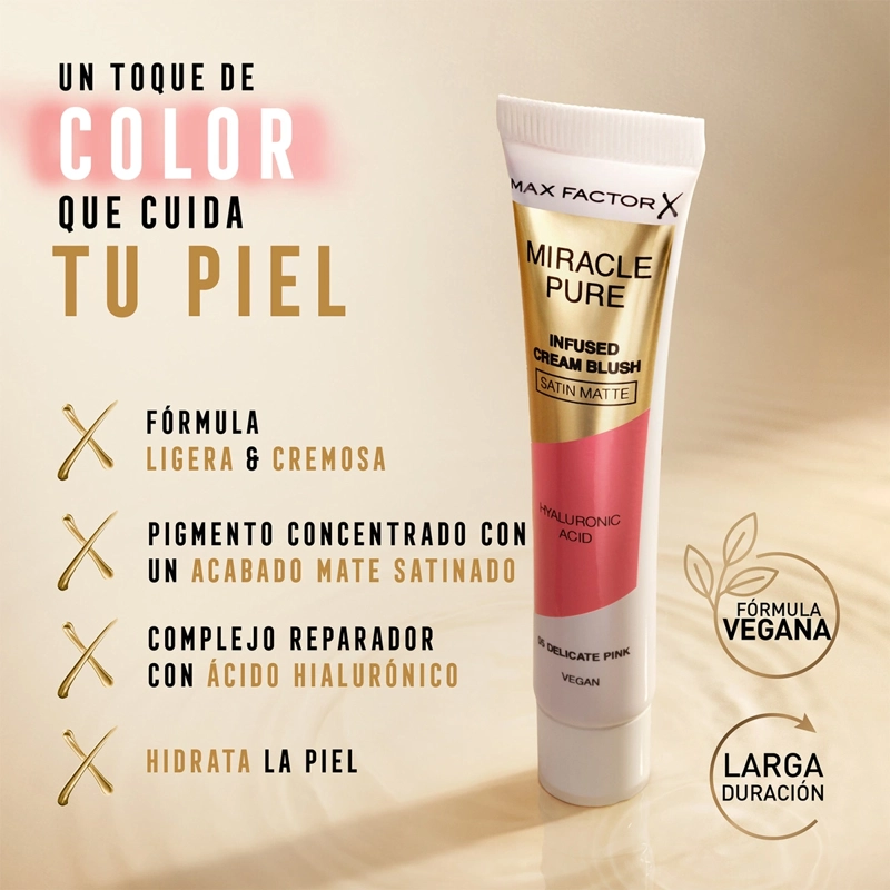 RUBOR MAX FACTOR MIRACLE PURE CREAM SOFT PEACH - 4