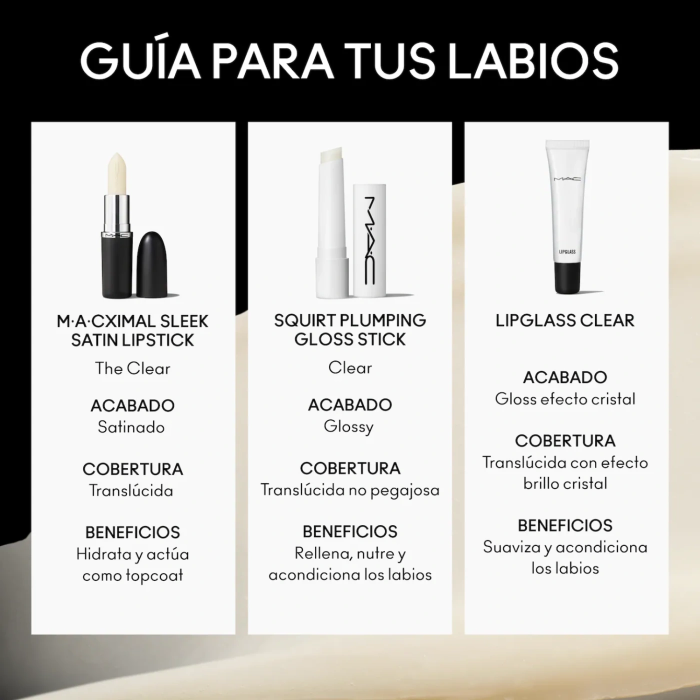LABIAL MACXIMAL SLEEK SATIN IN THE CLEAR - 5