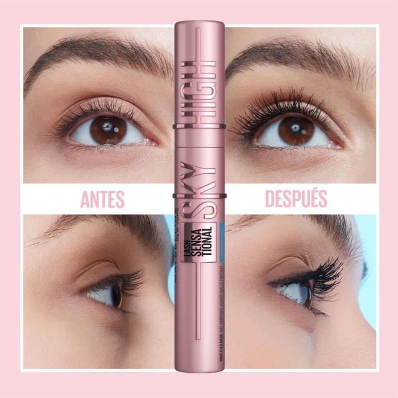 PACK MAYBELLINE MÁSCARA SKY HIGH WATERPROOF+ BRILLO LABIAL LIFTER GLOSS PEARL - 2