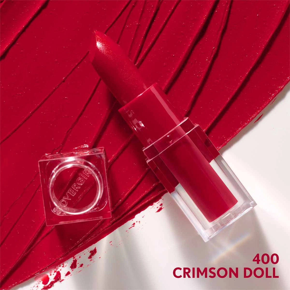 SET COVERGIRL LABIAL CLEAN LIP COLOR CRIMSON DOLL + YUMMY GLOSS SUGAR POPPY - 7