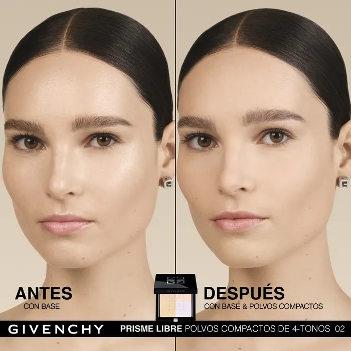 POLVO GIVENCHY COMPACTO PRISME LIBRE N02 SATIN BLANC - 5