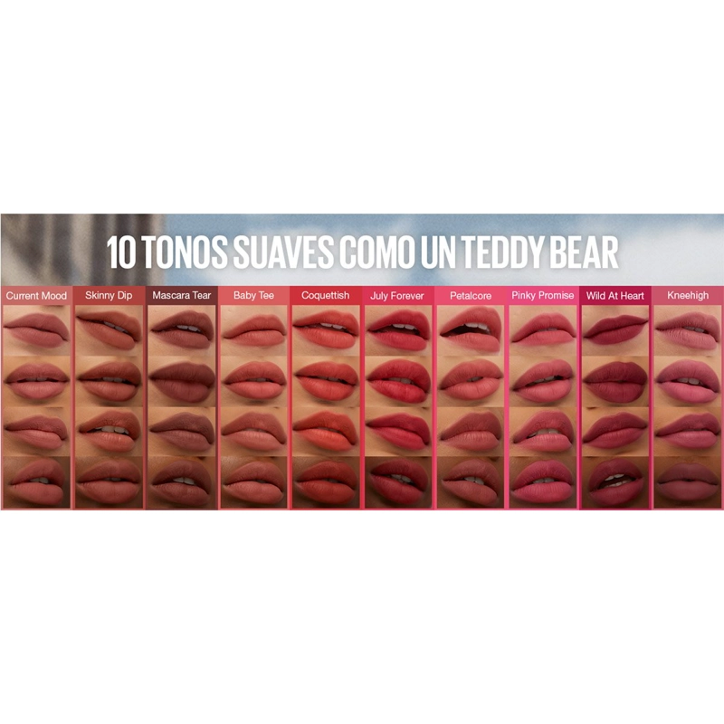 TINTA DE LABIOS MAYBELLINE SUPER STAY TEDDY TINT COQUETTISH 5 ML - 10
