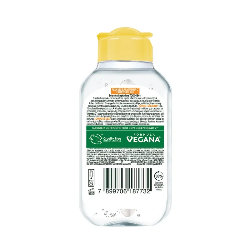AGUA MICELAR ROSTRO GARNIER EXPRESS ACLARA 100ML - 8
