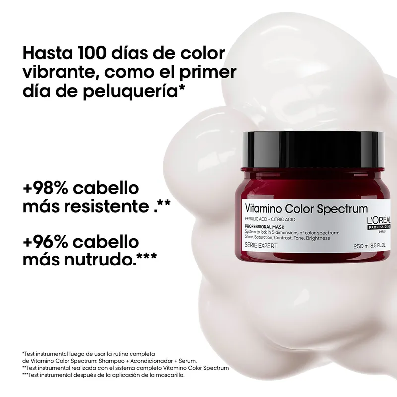 MASCARILLA LOREAL PROFESSIONNEL VITAMINO COLOR SPECTRUM PROTECCIÓN COLOR 250ML - 2