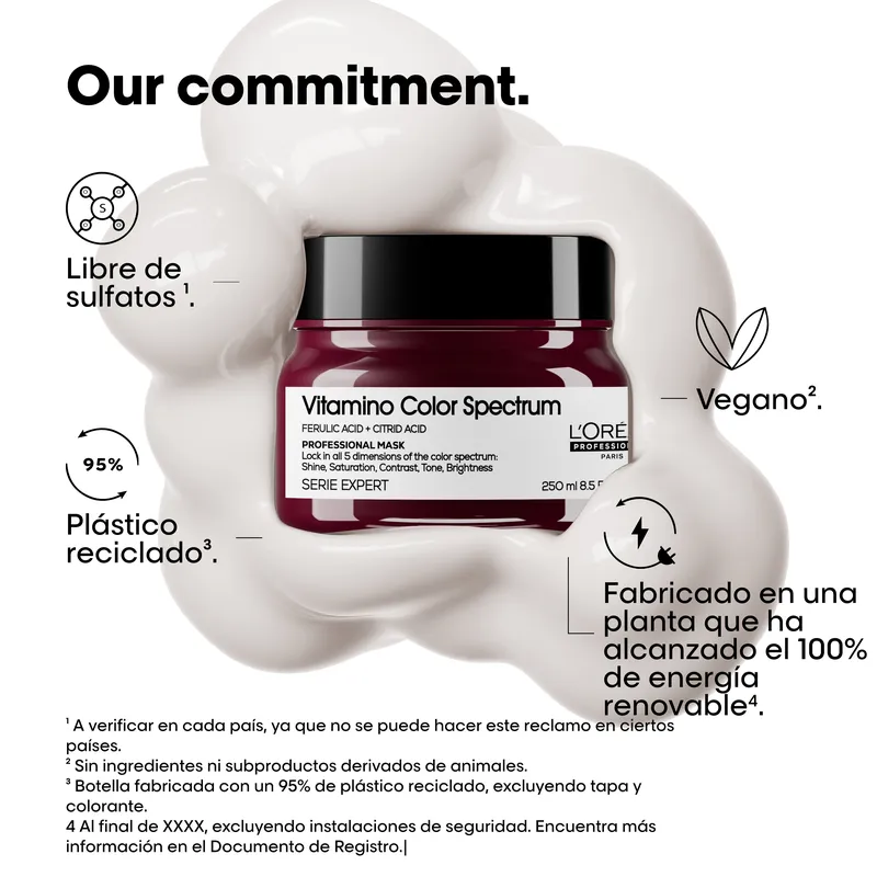 MASCARILLA LOREAL PROFESSIONNEL VITAMINO COLOR SPECTRUM PROTECCIÓN COLOR 250ML - 9