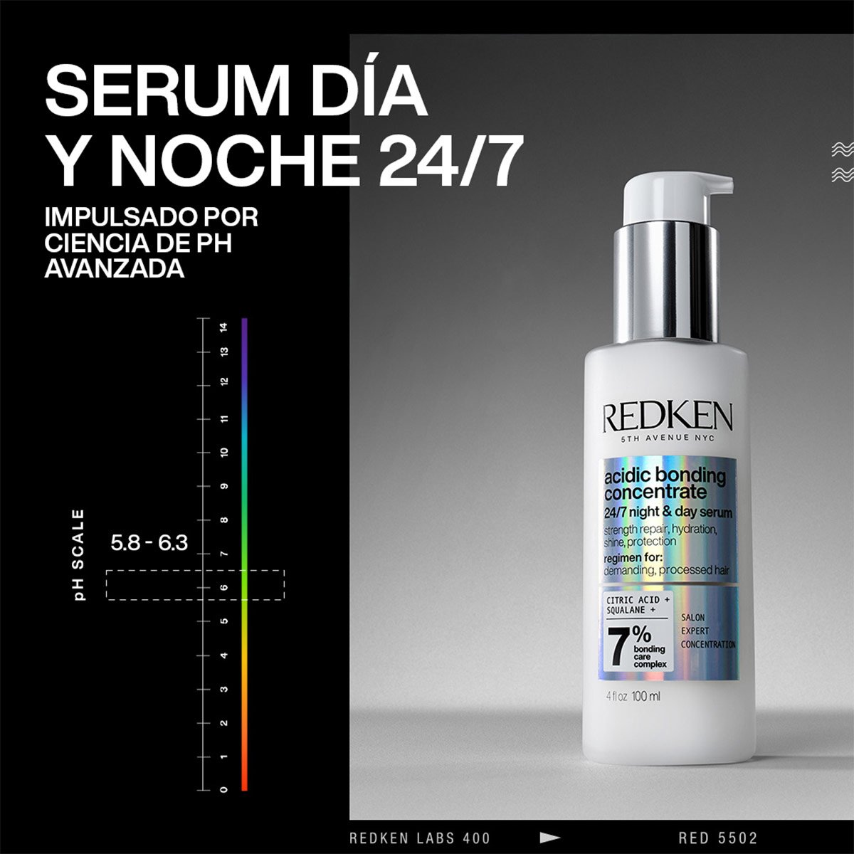 SERUM ACIDIC BONDING CONCENTRATE DÍA Y NOCHE 100 ML PARA FORTALECER EL CABELLO Y CONTROLAR EL FRIZZ - 2