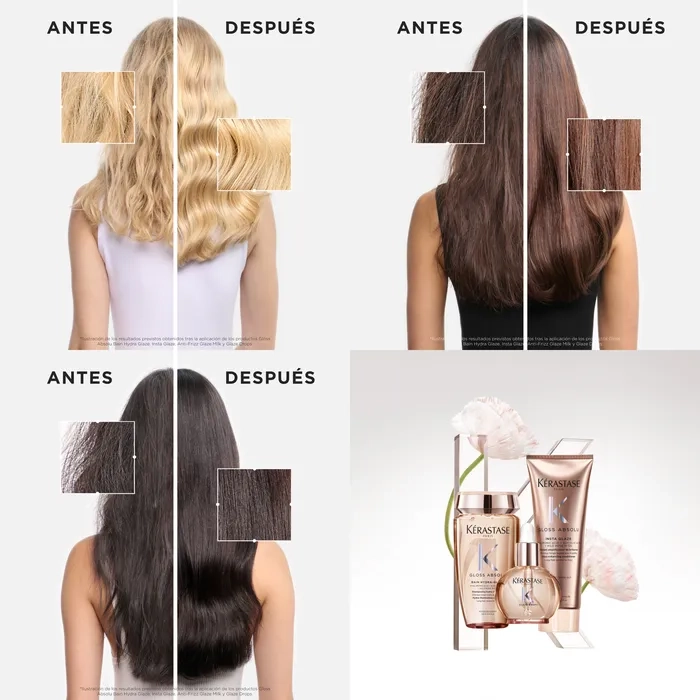 SHAMPOO KÉRASTASE GLOSS ABSOLU BAIN HYDRA-GLAZE ANTI-FRIZZ 250ML - 3