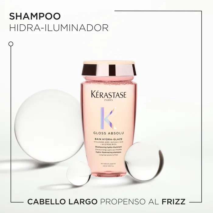 SHAMPOO KÉRASTASE GLOSS ABSOLU BAIN HYDRA-GLAZE ANTI-FRIZZ 250ML - 5
