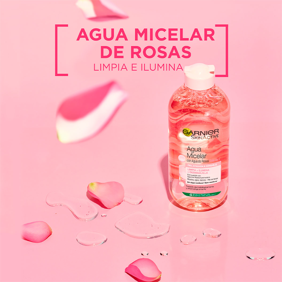 AGUA MICELAR GARNIER ROSAS 400 ML - 5