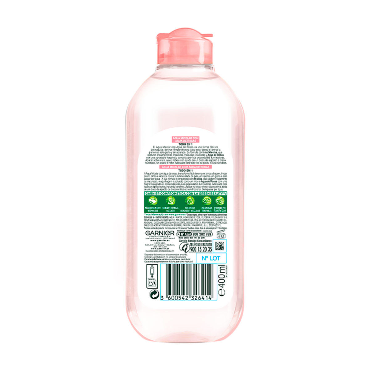 AGUA MICELAR GARNIER ROSAS 400 ML - 9
