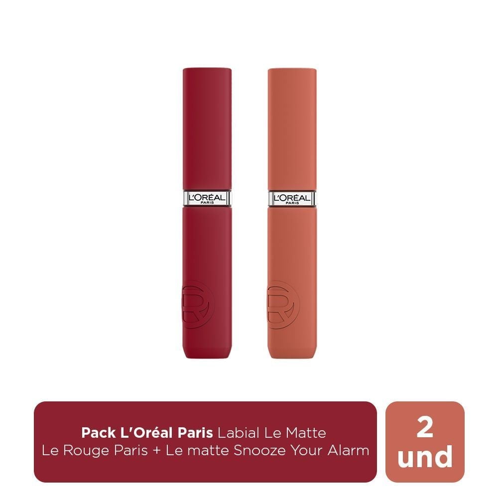 SET LABIALES LOREAL PARIS DUO LE MATTE - 2