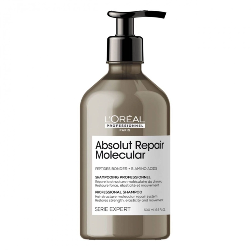 SHAMPOO LOREAL PROFESSIONNEL ABSOLUT REPAIR MOLECULAR 500 ML - 1