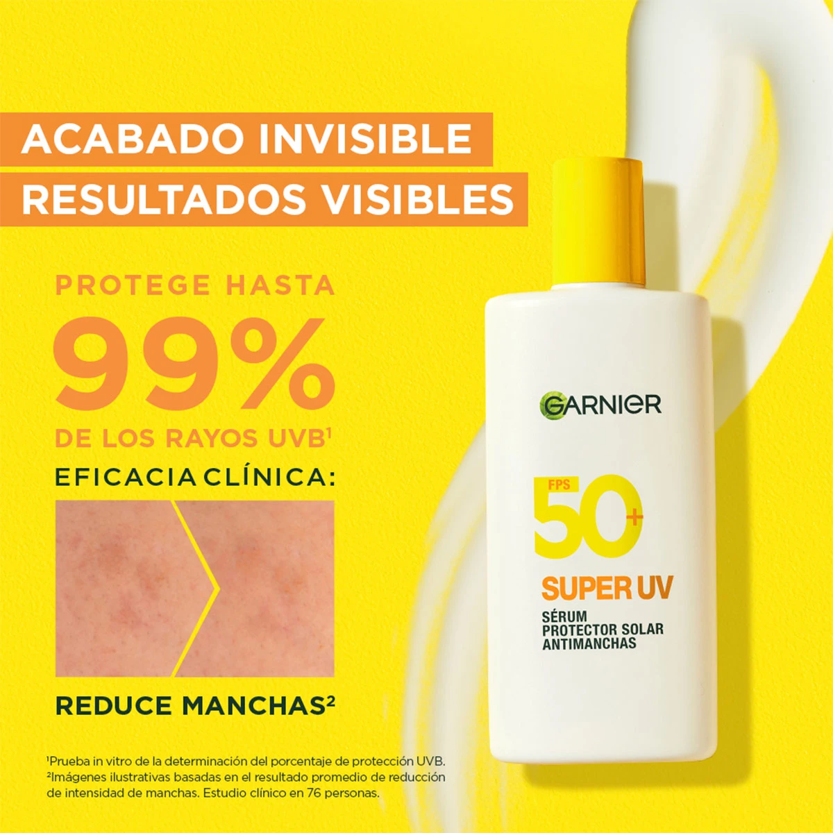 PROTECTOR SOLAR FACIAL GARNIER SUPER UV SPF 50 40ML - 3