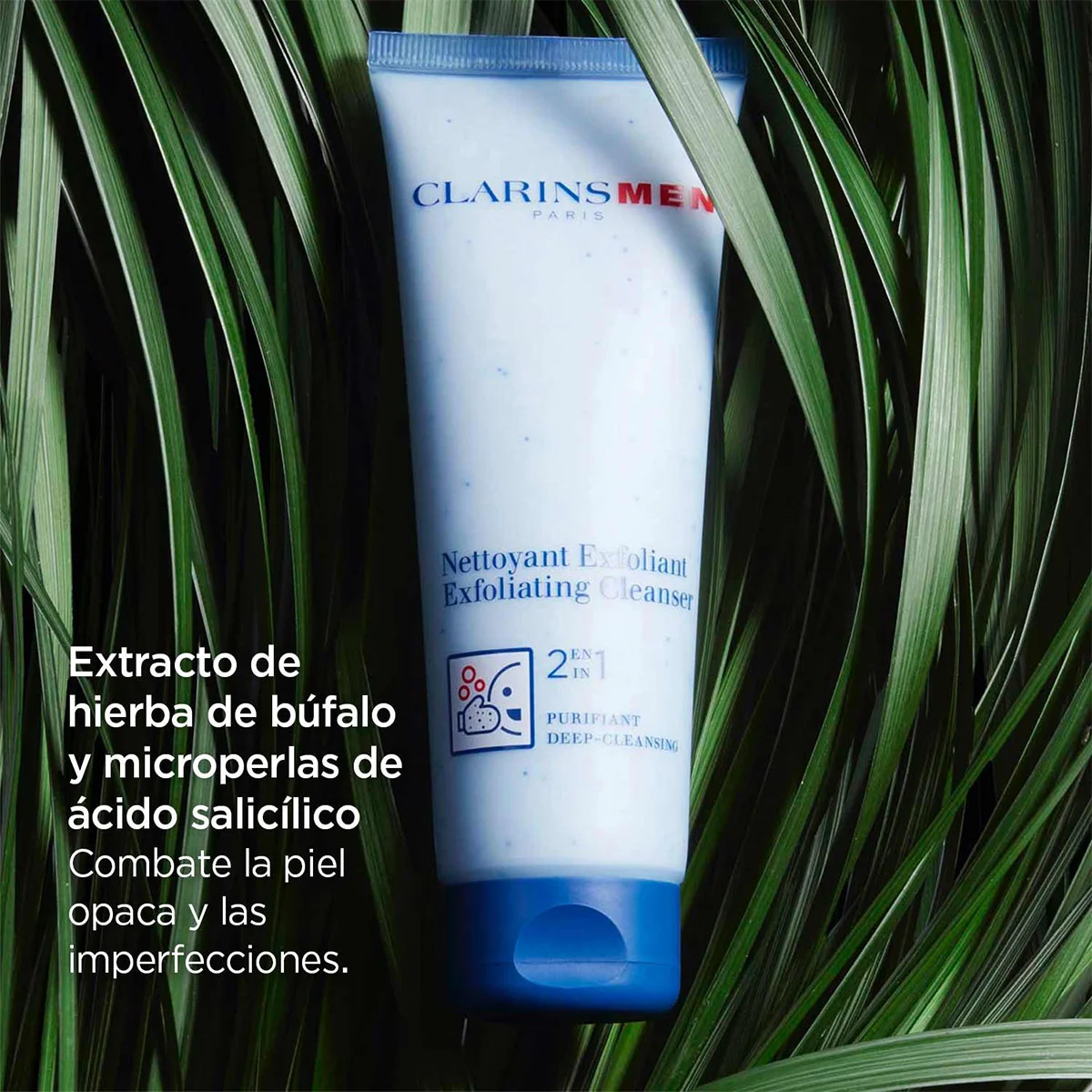 EXFOLIANTE FACIAL CLARINS MEN 2 EN 1 125 ML - 4