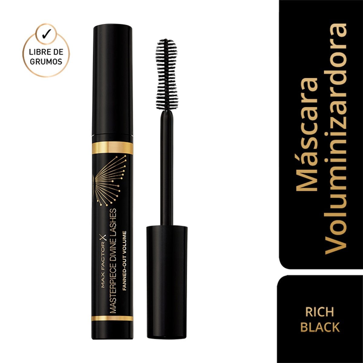 MÁSCARA DE PESTAÑAS MAX FACTOR DIVINE LASHES RICH BLACK - 1