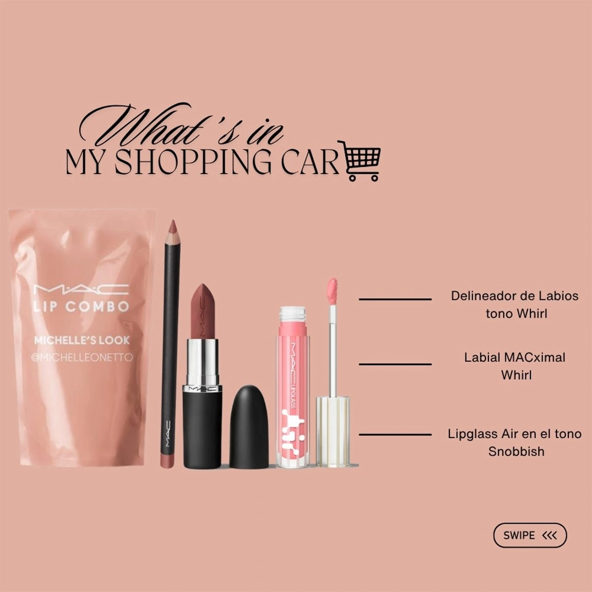 LIP COMBO MAC PINK MOCHA
