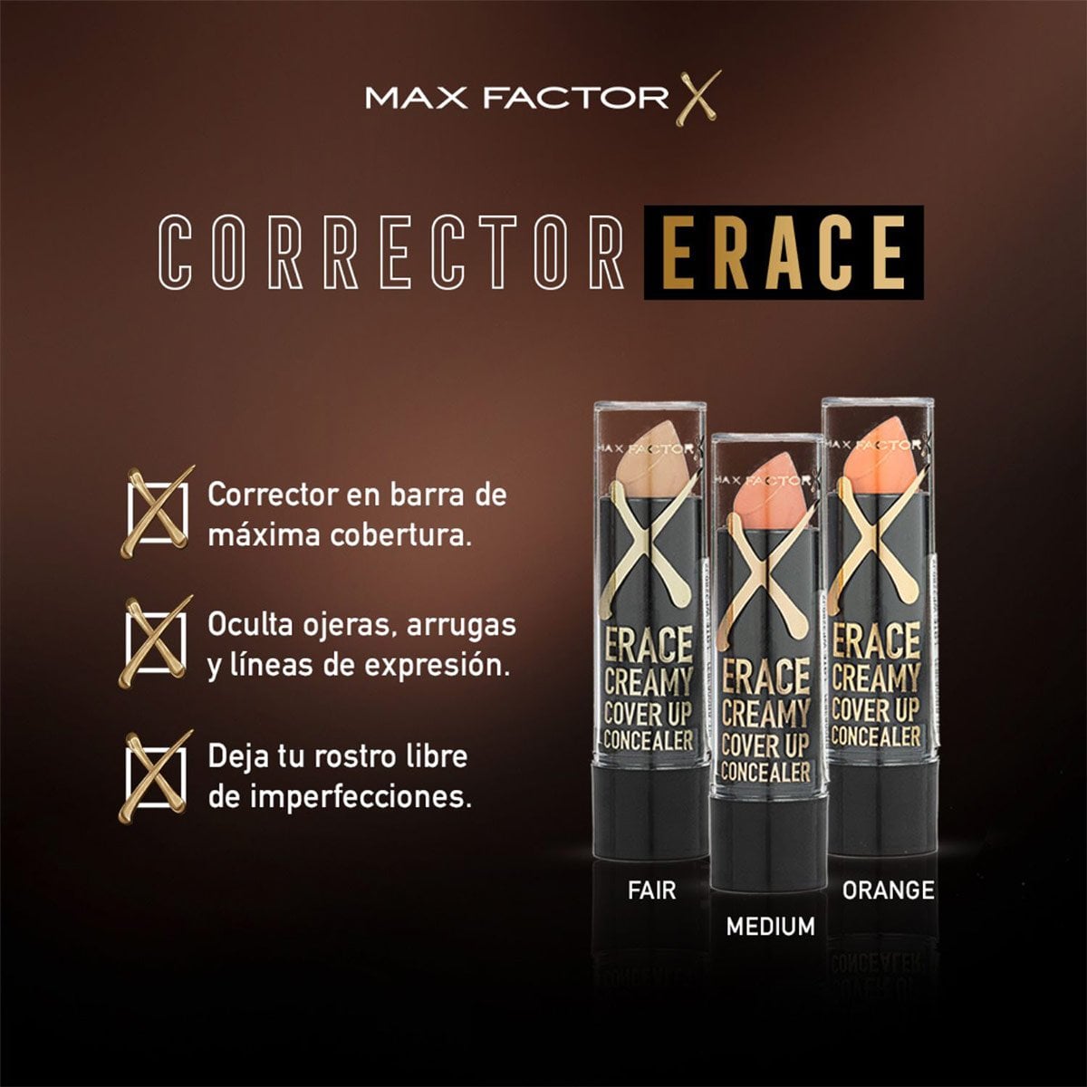 CORRECTOR MAX FACTOR ERACE ORANGE - 3