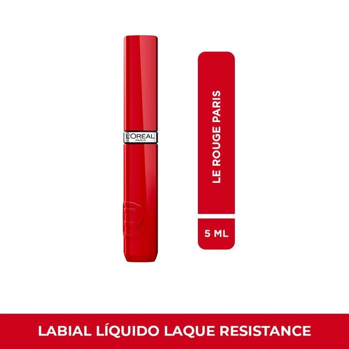 LABIAL L'ORÉAL PARIS INFALLIBLE LAQUE RESISTANCE LE ROUGE PARIS - 1