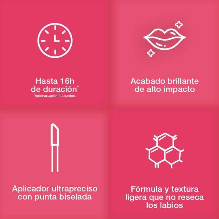 LABIAL L'ORÉAL PARIS INFALLIBLE LAQUE RESISTANCE PINK OULALA - 4