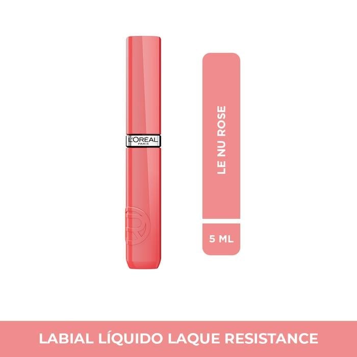 LABIAL L'ORÉAL PARIS INFALLIBLE LAQUE RESISTANCE LE NU ROSE - 1