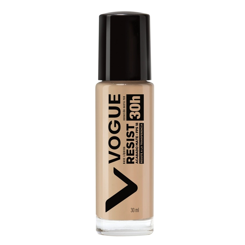 BASE DE MAQUILLAJE LÍQUIDA VOGUE RESIST PORCELANA 03 30H 30ML - 1