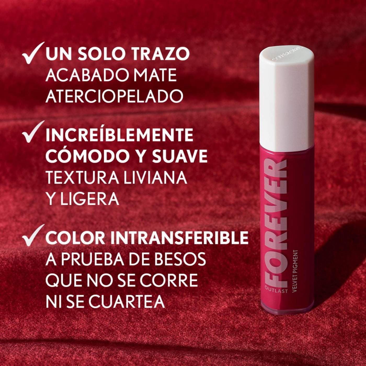 LABIAL COVERGIRL OUTLAST FOREVER VELVET PIGMENT ROSELAND 100 - 4