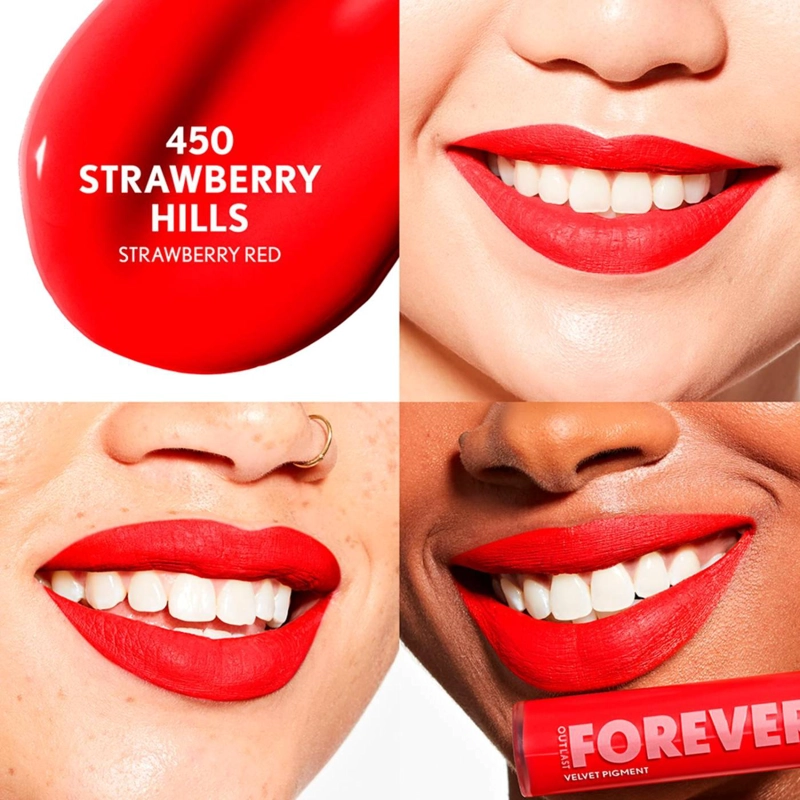 LABIAL COVERGIRL OUTLAST FOREVER VELVET PIGMENT STRAWBERRY HILLS 450 - 2
