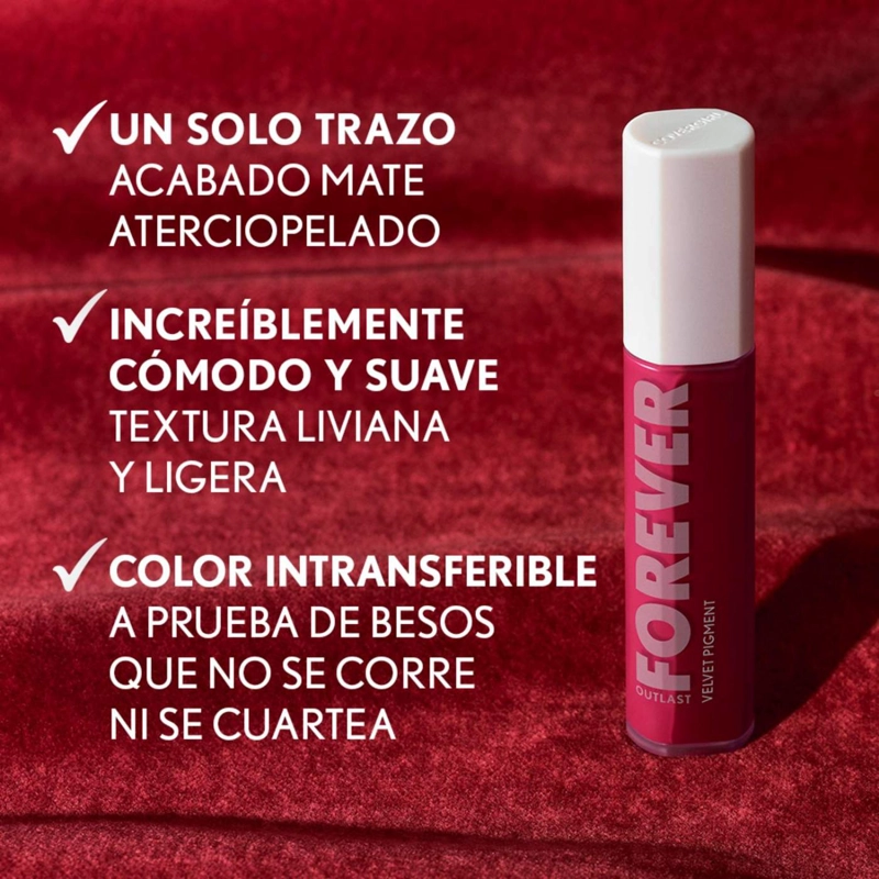 LABIAL COVERGIRL OUTLAST FOREVER VELVET PIGMENT BRAZEN RAISIN 500 - 4