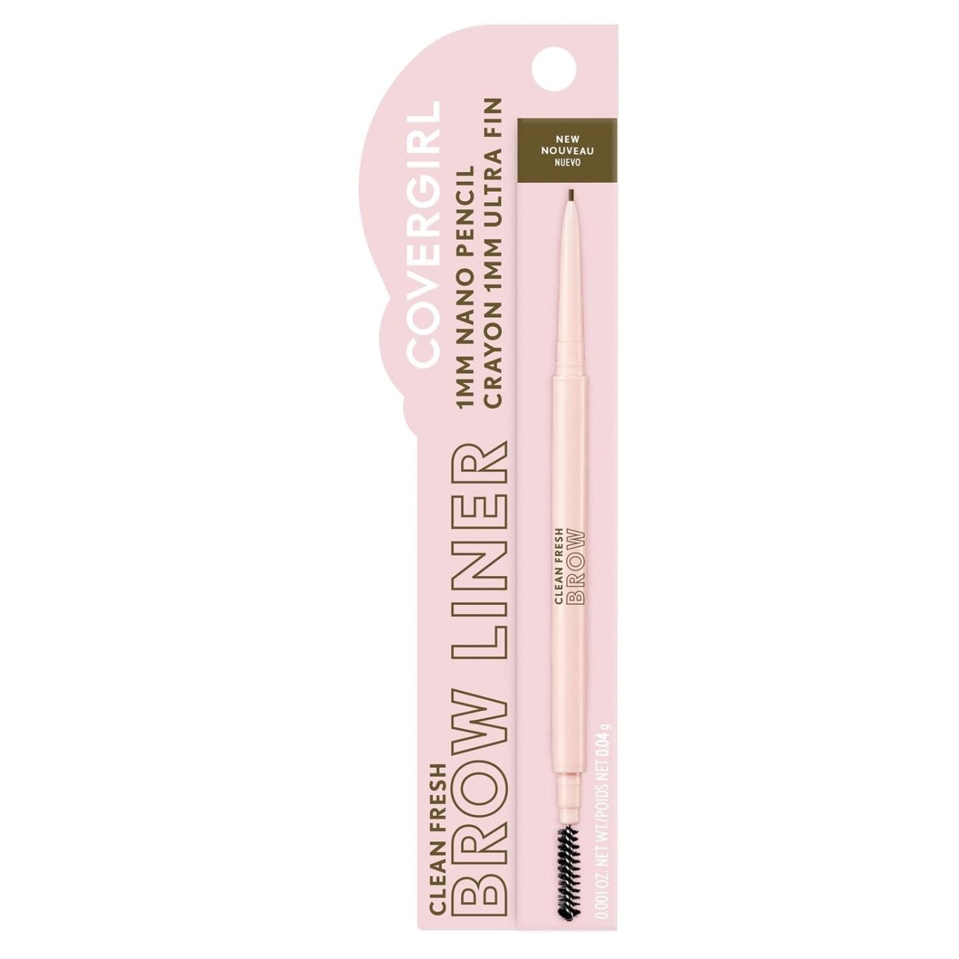 LÁPIZ COVERGIRL CLEAN FRESH BROW LINER NANO PENCIL MEDIUM BROWN - 3