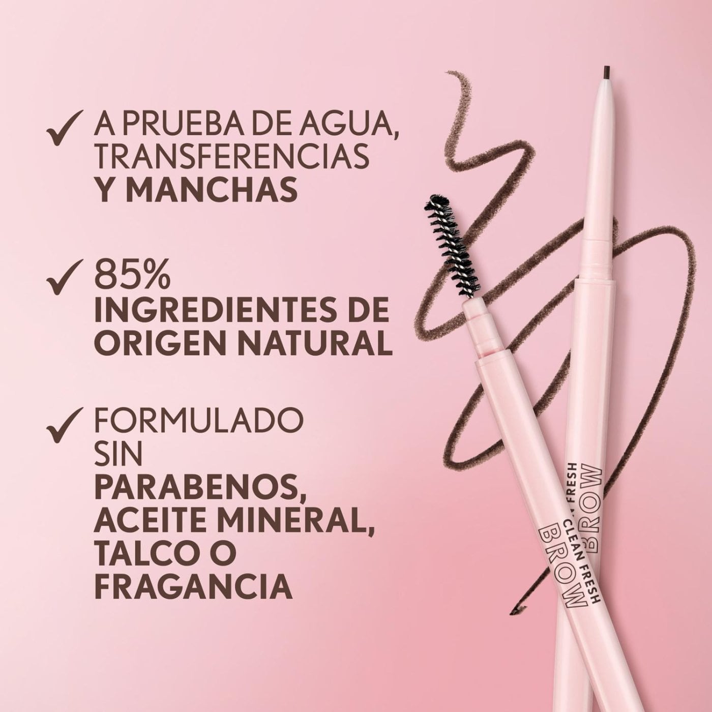 LÁPIZ COVERGIRL CLEAN FRESH BROW LINER NANO PENCIL MEDIUM BROWN - 8