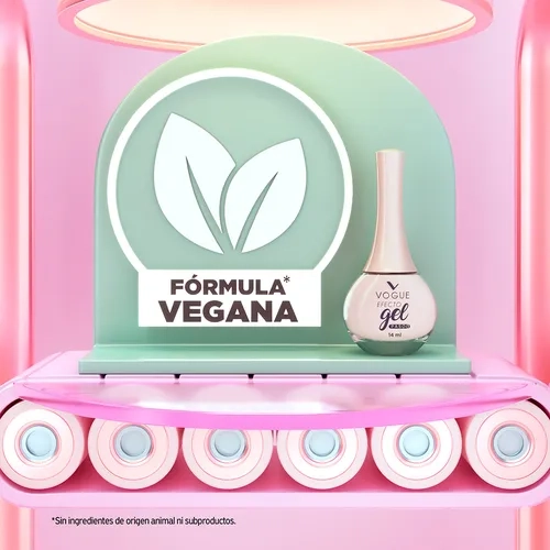 ESMALTE UÑAS VOGUE EFECTO GEL TONO MEDITAR + BRILLO DIAMANTE PACK - 7