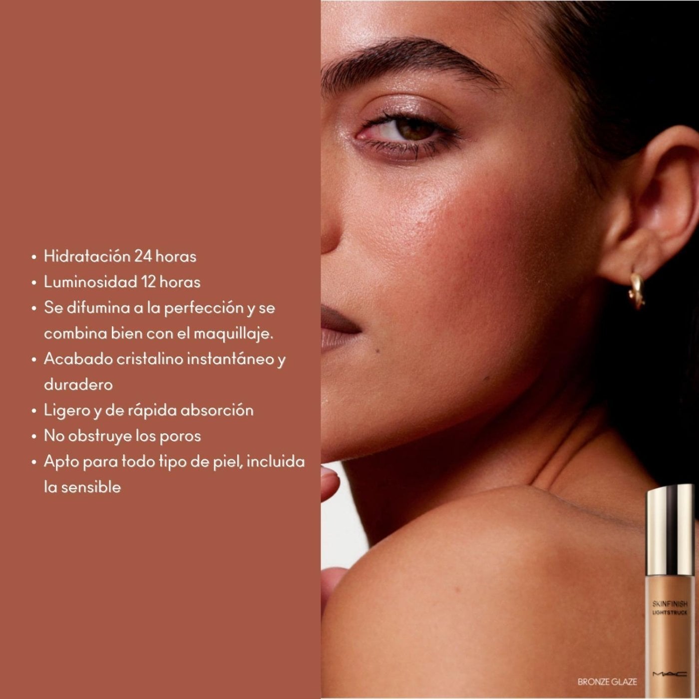 ILUMINADORES MAC SKINFINISH LIGHTSTRUCK EN TONO BRONZE GLAZE - 3