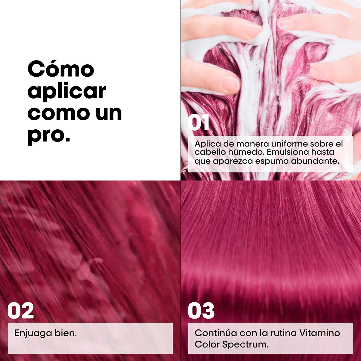 SET LOREAL PROFESSIONNEL VITAMINO COLOR SPECTRUM: SHAMPOO 300 ML + SERUM 50 ML - 11