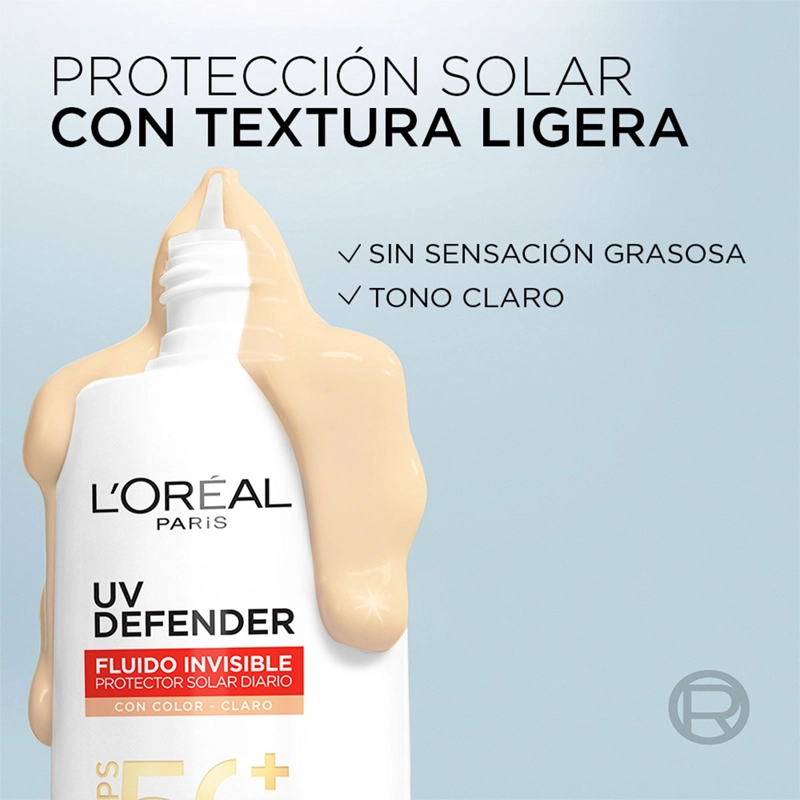 PROTECTOR SOLAR LOREAL UV DEFENDER FLUIDO INVISIBLE CLARO 40 GR - 8
