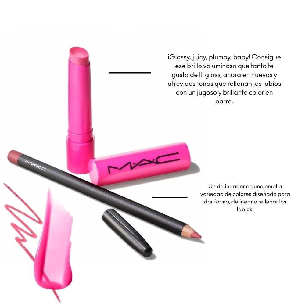 SET LABIOS MAC GLOSS + DELINEADO ANYTHING'S GLOSSIBLE - 2