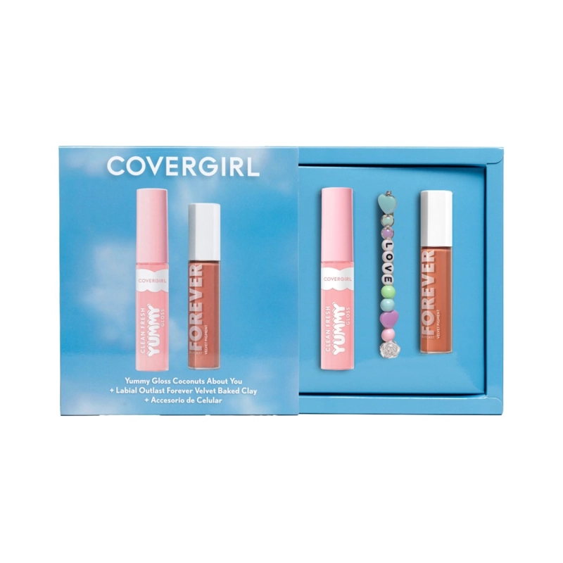 PACK COVERGIRL YUMMY GLOSS COCONUTS ABOUT YOU + LABIAL OUTLAST OUTLAST FOREVER VELVET BAKED CLAY 200 - 1