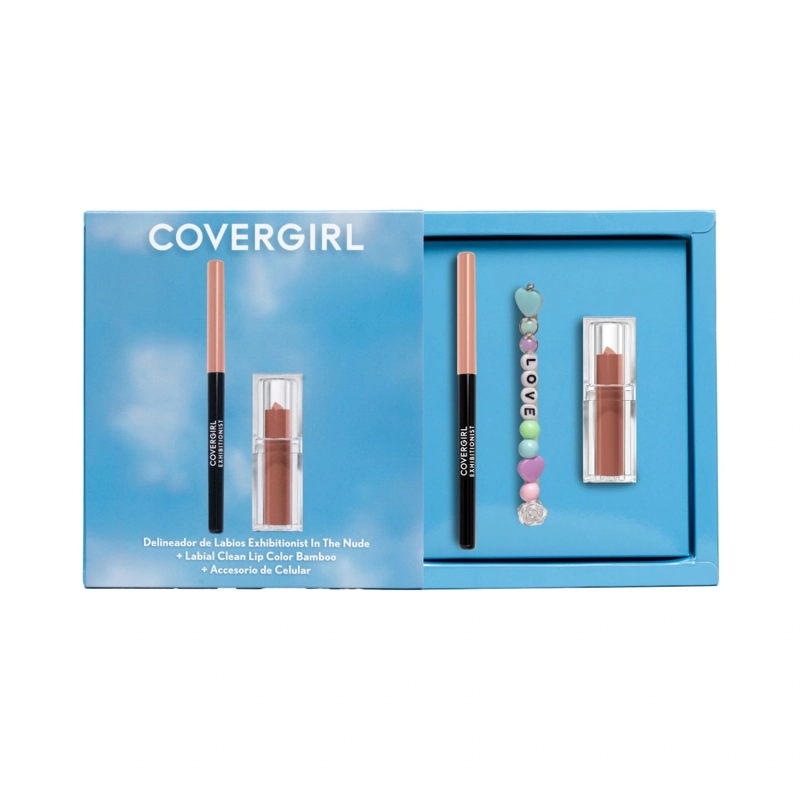 PACK COVERGIRL LIP COMBO DELINEADOR IN THE NUDE + LABIAL CLEAN LIP COLOR BAMBOO 345 - 1