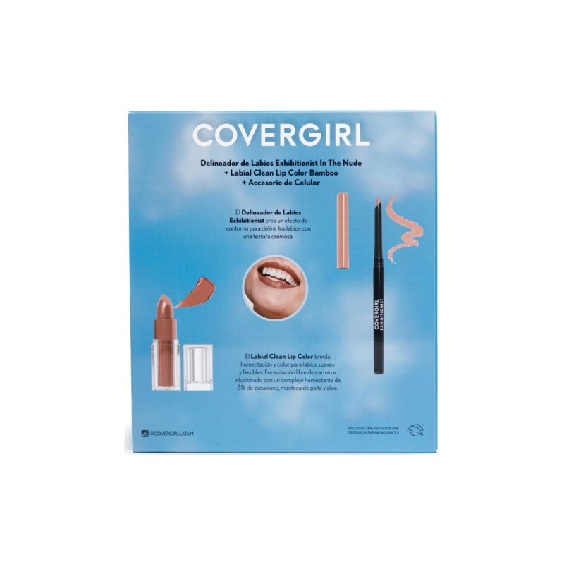 PACK COVERGIRL LIP COMBO DELINEADOR IN THE NUDE + LABIAL CLEAN LIP COLOR BAMBOO 345 - 3