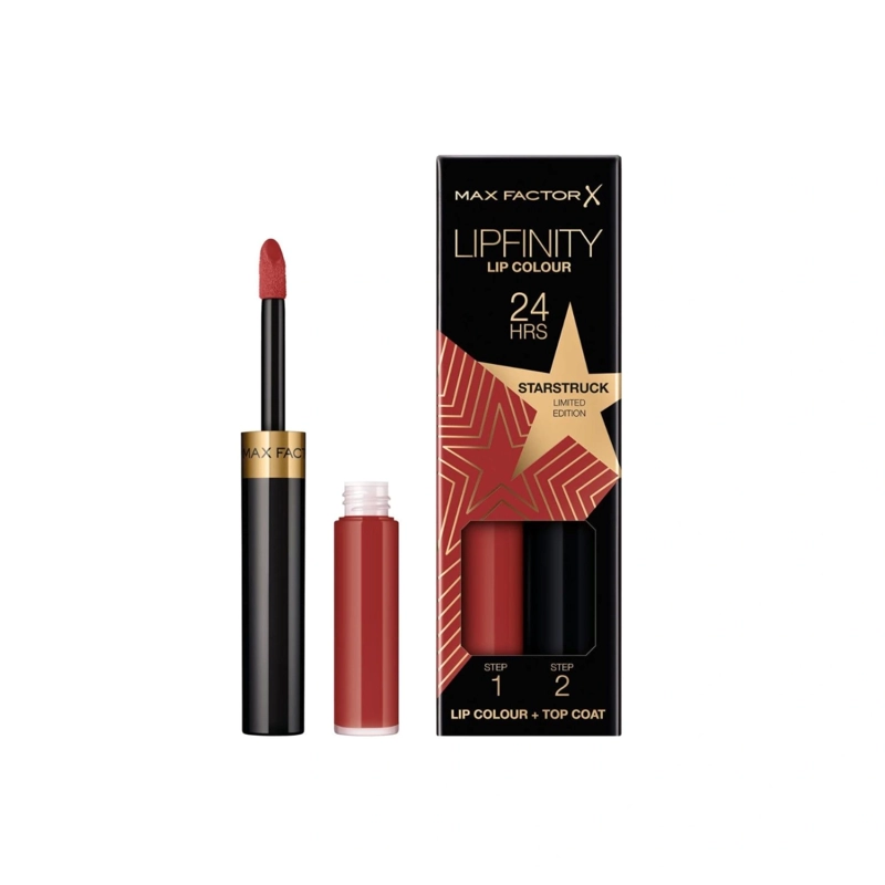 PACK MAX FACTOR LABIAL LIPFINITY STARSTRUCK + SPICY + MINI NECESER - 3