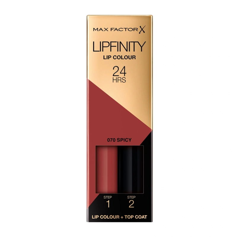PACK MAX FACTOR LABIAL LIPFINITY STARSTRUCK + SPICY + MINI NECESER - 5