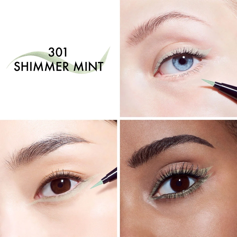 DIOR DELINEADOR DE OJOS DIORSHOW LIQUID LINE 301 SHIMMER GREEN - 3