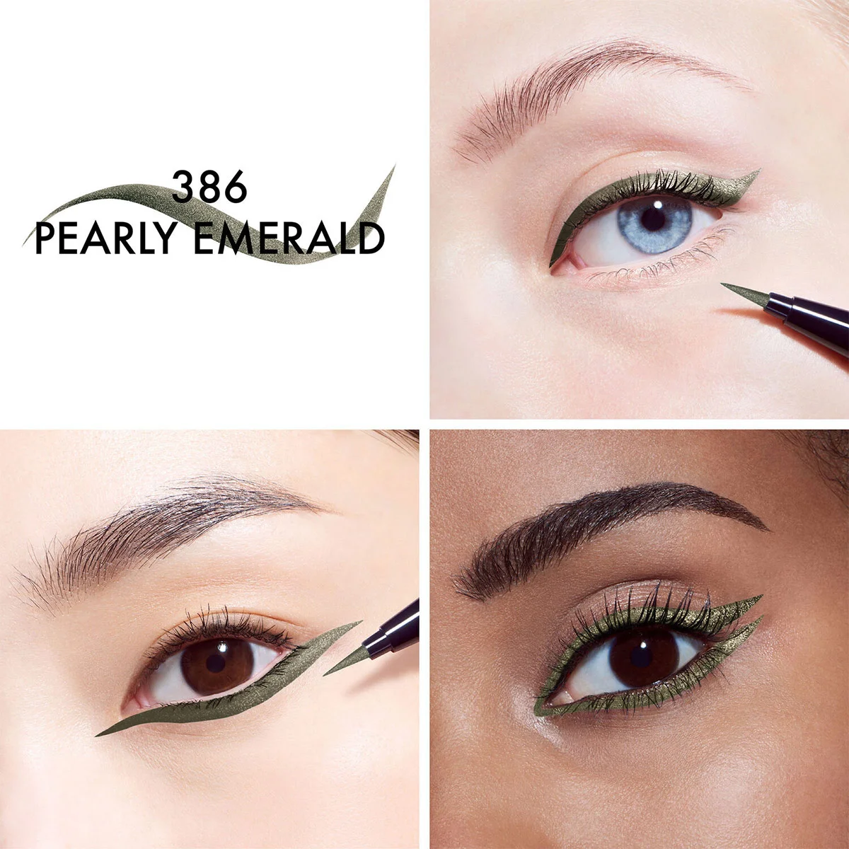 DIOR DELINEADOR DE OJOS DIORSHOW LIQUID LINE 386 PEARLY EMERALD - 3