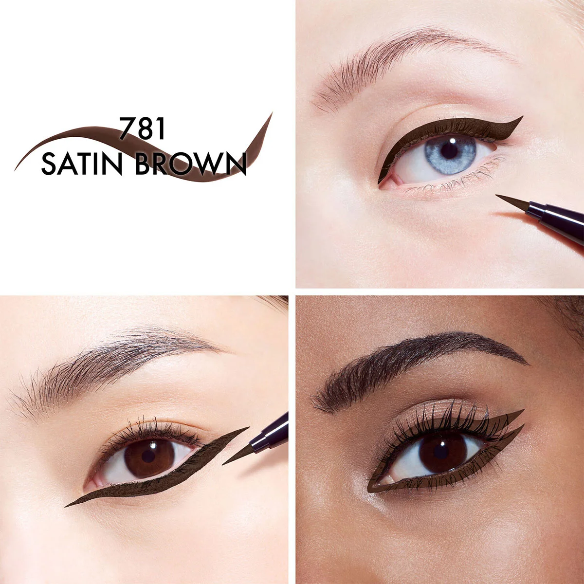 DIOR DELINEADOR DE OJOS DIORSHOW LIQUID LINE 781 SATIN BROWN - 3