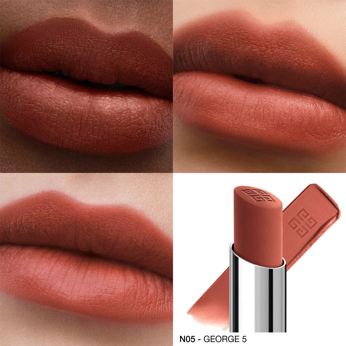 LABIAL GIVENCHY LE ROUGE VELVET MATTE N05 GEORGE 5 - 2