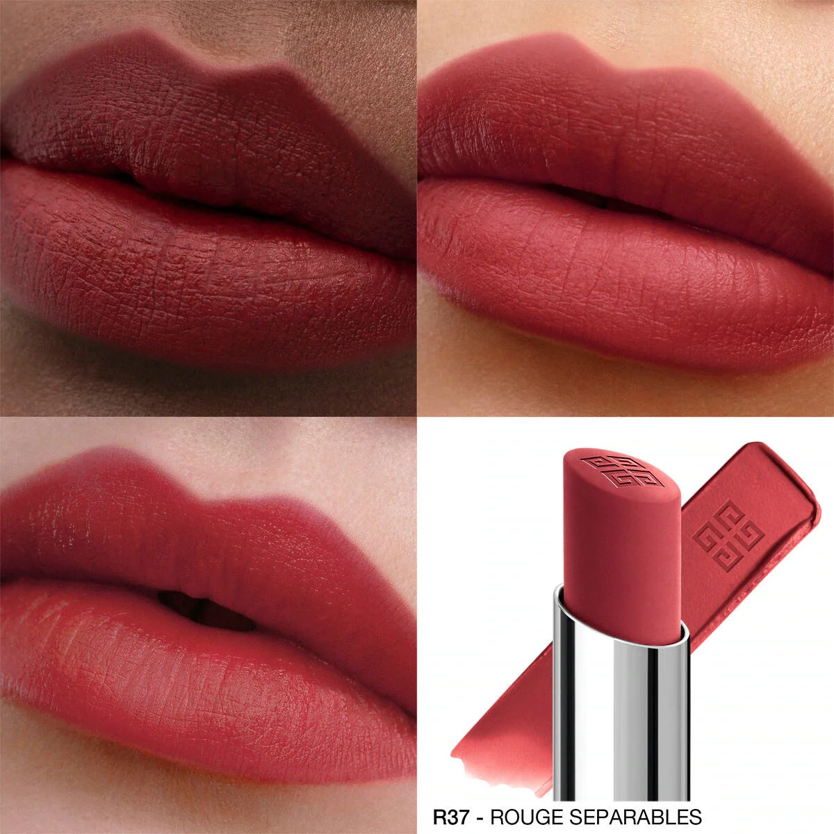 LABIAL GIVENCHY LE ROUGE VELVET MATTE 37 ROUGE SÉPARABLES - 2