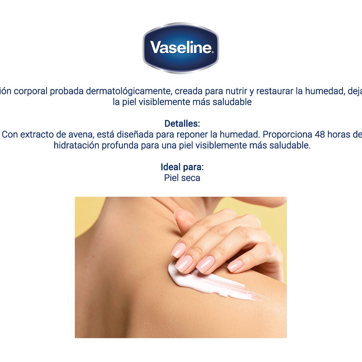 CREMA CORPORAL VASELINE NOURISHING MOISTURE 295 ML - 7