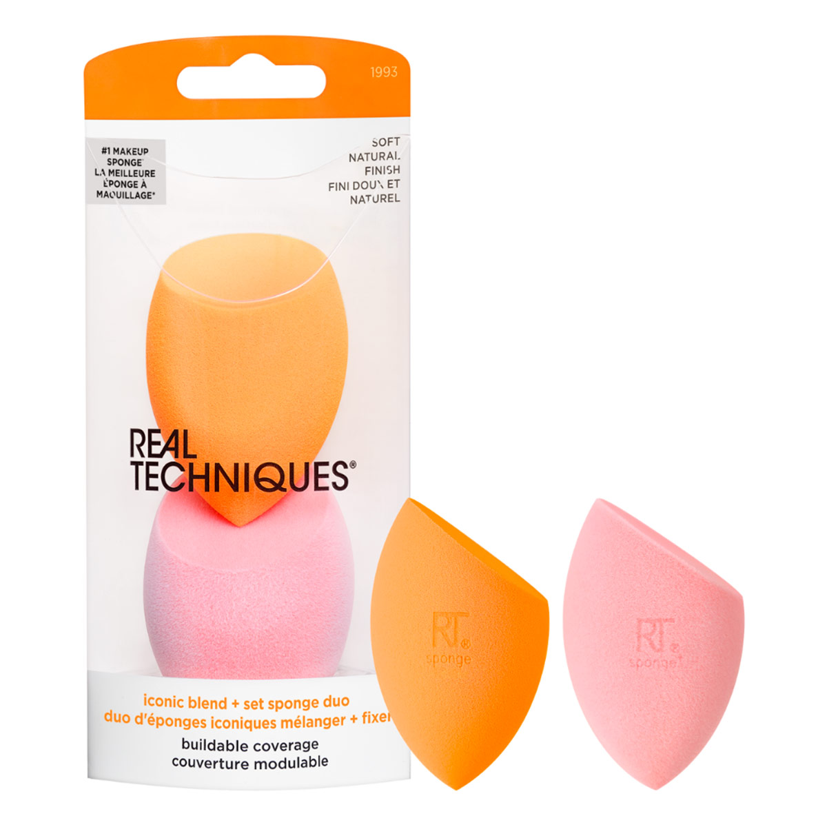 2 ESPONJAS REAL TECHNIQUES MIRACLE COMPLEXION & POWDER - 1
