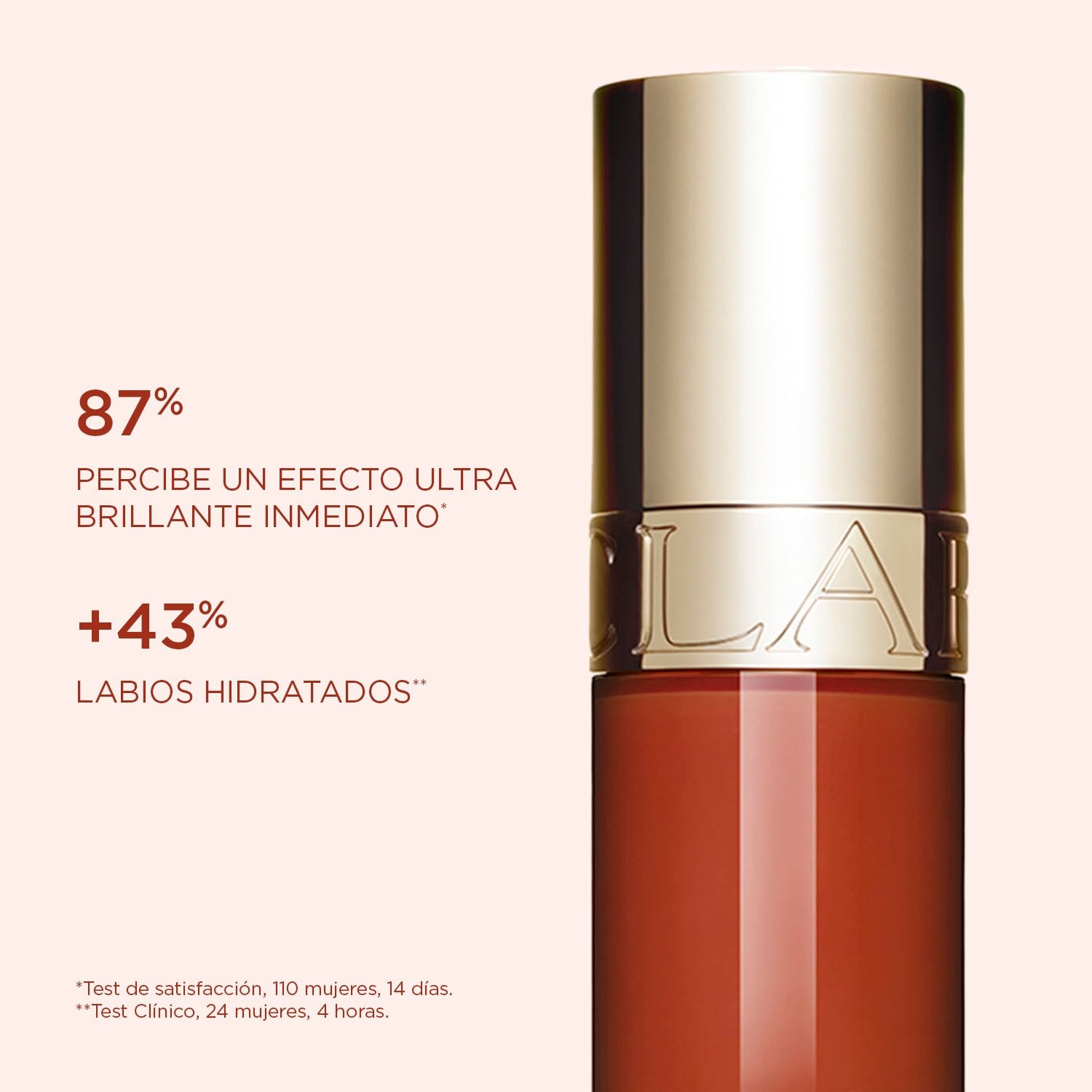 LABIAL CLARINS LIP OIL COMFORT OIL - CANYON KISS COLLECTION 28 ROSY GRACE - 3
