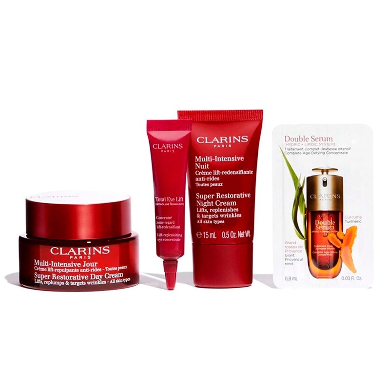 SET CLARINS SUPER RESTORATIVE STARTER KIT